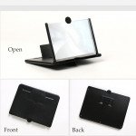 Wholesale 12 inch Plate Universal Screen Magnifier Amplifier 3X HD Mobile Phone Magnifier Projector Screen Foldable Phone Stand (Black)